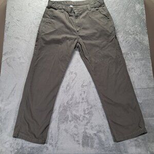 Carhartt B324 Carpenter Pant Men 37x30 Hemmed, Tag 38x34 Green Relaxed Straight